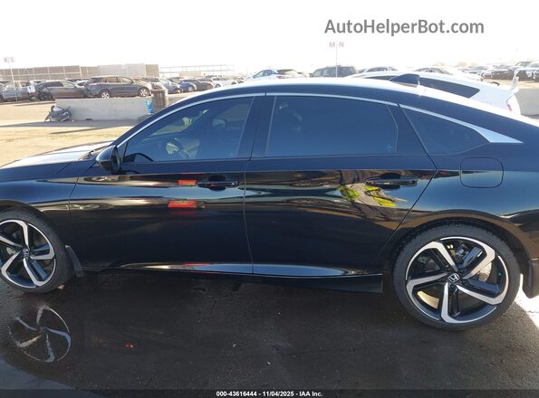 1HGCV2F32NA007434 2022 HONDA ACCORD Black Widok wnętrza 360 stopni