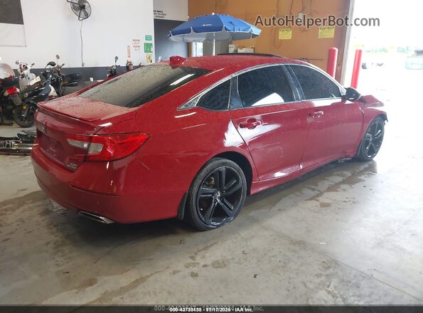 1HGCV2F33JA033499 2018 HONDA ACCORD Red Trasero derecho