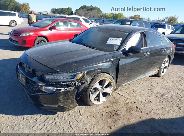 1HGCV2F90KA009618 2019 HONDA ACCORD Black Vista tres cuartos delantera izquierda