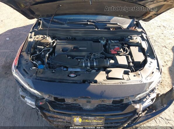 1HGCV2F90KA009618 2019 HONDA ACCORD Black Vista trasera