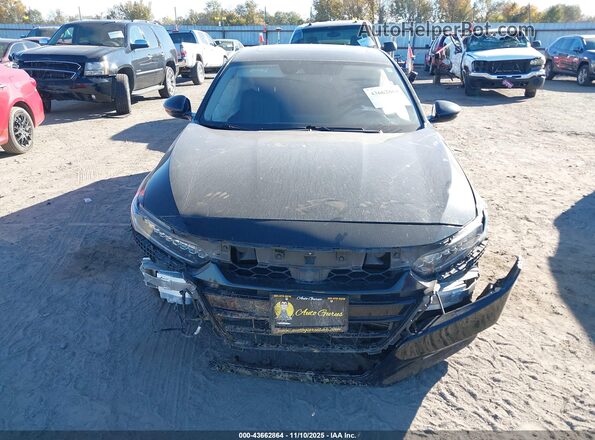 1HGCV2F90KA009618 2019 HONDA ACCORD Black Vista interior trasera