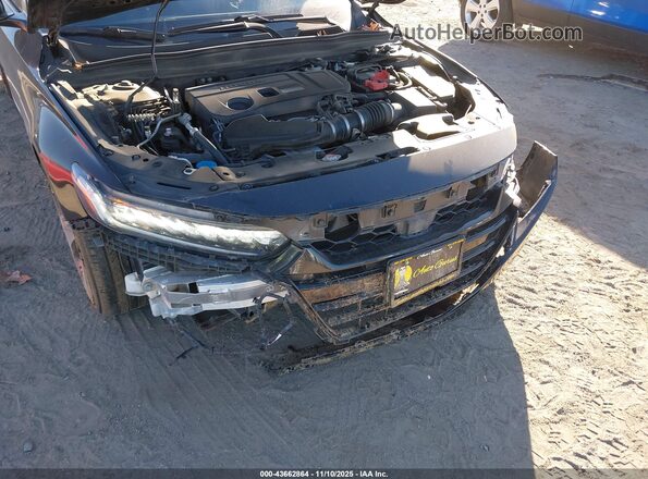 1HGCV2F90KA009618 2019 HONDA ACCORD Black Vista frontal