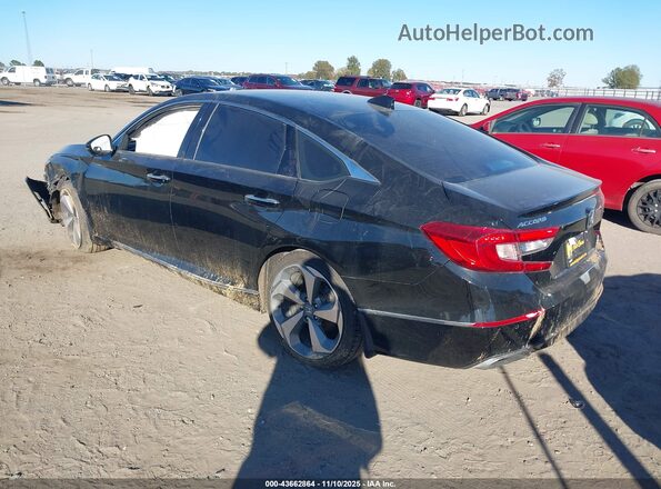 1HGCV2F90KA009618 2019 HONDA ACCORD Black Trasero izquierdo