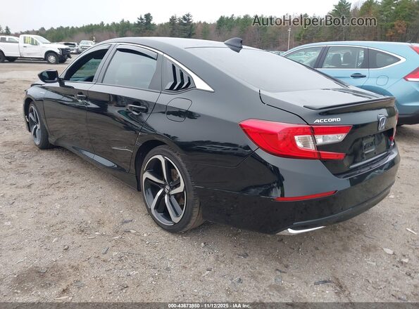 1HGCV3F25NA017078 2022 HONDA ACCORD Black Trasero izquierdo