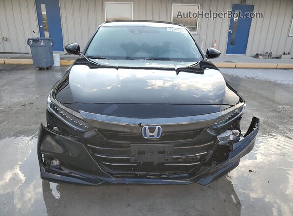 1HGCV3F2XNA043997 2022 HONDA ACCORD Черный Вид спереди