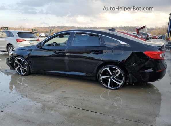 1HGCV3F2XNA043997 2022 HONDA ACCORD Черный Задняя левая четверть
