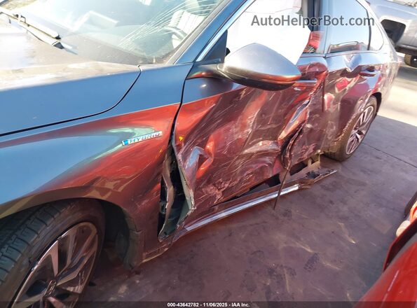 1HGCV3F53NA011208 2022 HONDA ACCORD HYBRID Gray 