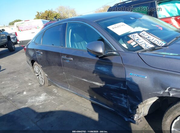 1HGCV3F53NA011208 2022 HONDA ACCORD HYBRID Gray Vista interior trasera
