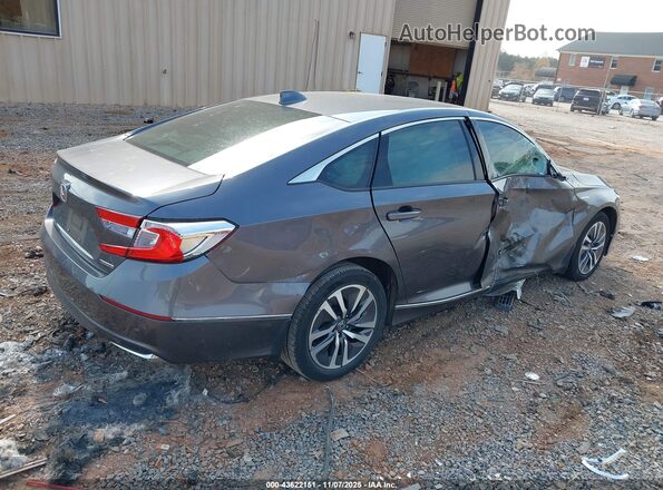 1HGCV3F57JA003106 2018 HONDA ACCORD HYBRID Gray 