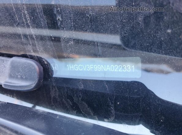 1HGCV3F99NA022331 2022 HONDA ACCORD Белый Вид подкапотного пространства