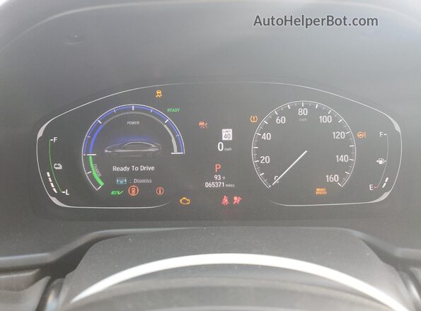1HGCV3F99NA022331 2022 HONDA ACCORD Белый Вид щитка приборов