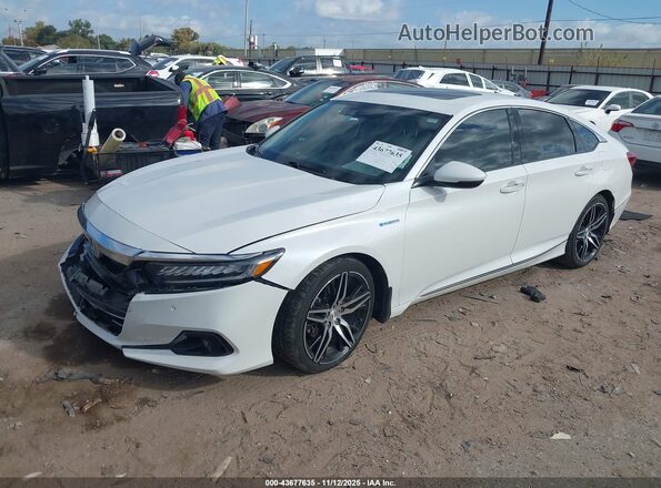 1HGCV3F9XNA029675 2022 HONDA ACCORD White Передня ліва чверть