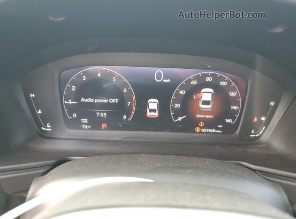 1HGCY1F39PA043626 2023 HONDA ACCORD White Widok zestawu wskaźników