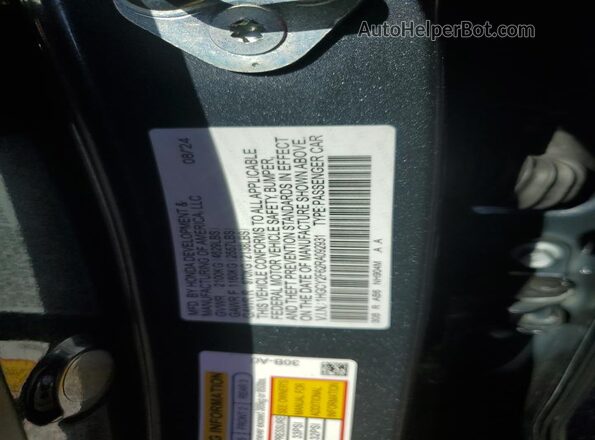 1HGCY2F62RA092931 2024 HONDA ACCORD Gray ძრავის განყოფილების ხედი