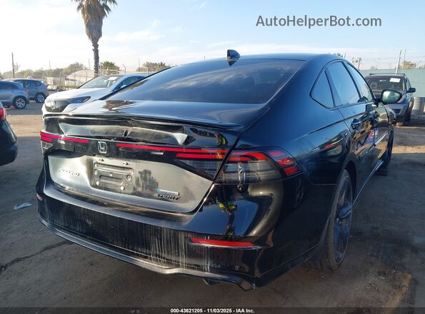 1HGCY2F79PA030495 2023 HONDA ACCORD Черный Задняя правая четверть