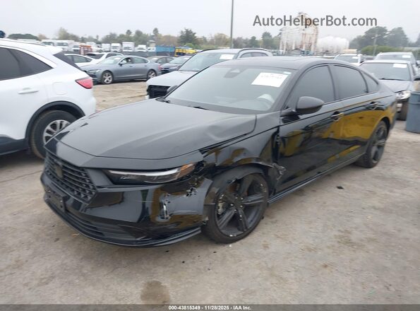 1HGCY2F79RA042567 2024 HONDA ACCORD Черный Передняя левая четверть