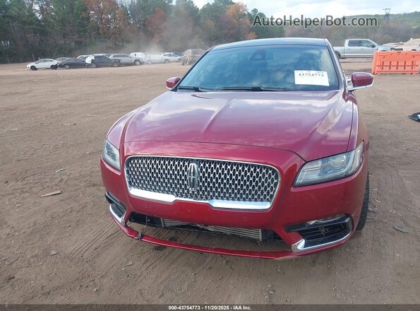 1LN6L9NP2H5631435 2017 LINCOLN CONTINENTA Red 
