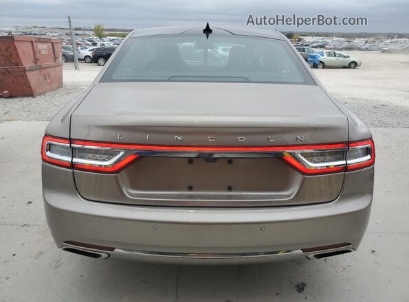 1LN6L9NP8K5606675 2019 LINCOLN CONTINENTA Brown უკანა ხედი