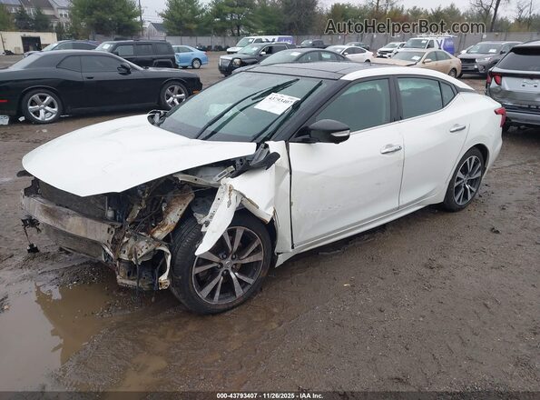 1N4AA6AP0HC384104 2017 NISSAN MAXIMA Белый Передняя левая четверть