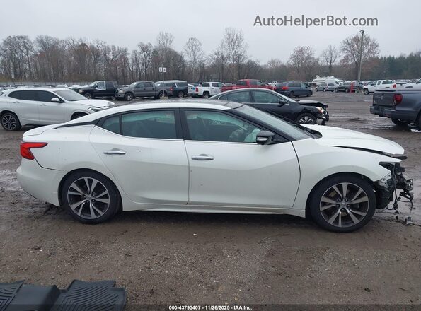 1N4AA6AP0HC384104 2017 NISSAN MAXIMA Белый Вид задней части салона