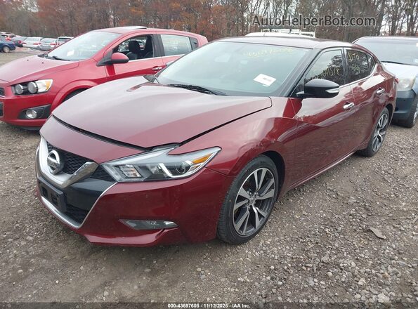 1N4AA6AP4HC426791 2017 NISSAN MAXIMA Красный Передняя левая четверть