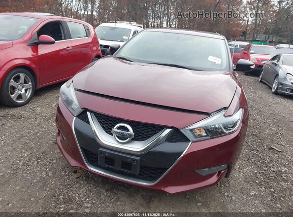 1N4AA6AP4HC426791 2017 NISSAN MAXIMA Красный Вид щитка приборов