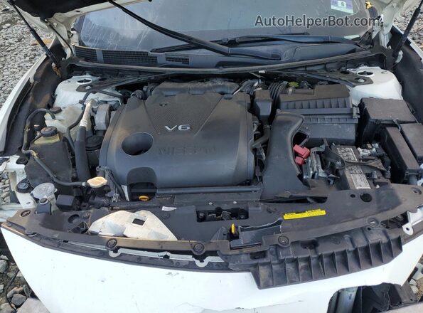 1N4AA6AV7KC373767 2019 NISSAN MAXIMA White უკანა სალონის ხედი