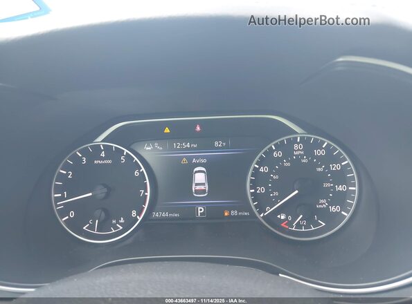 1N4AA6BV2LC381484 2020 NISSAN MAXIMA Black Вид задніх сидінь