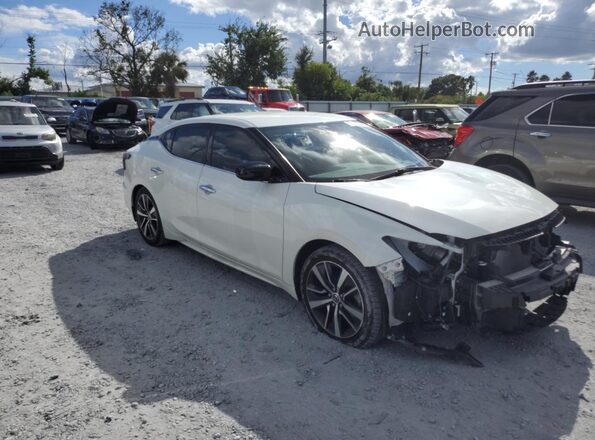 1N4AA6BV7LC376488 2020 NISSAN MAXIMA Белый Передняя правая четверть