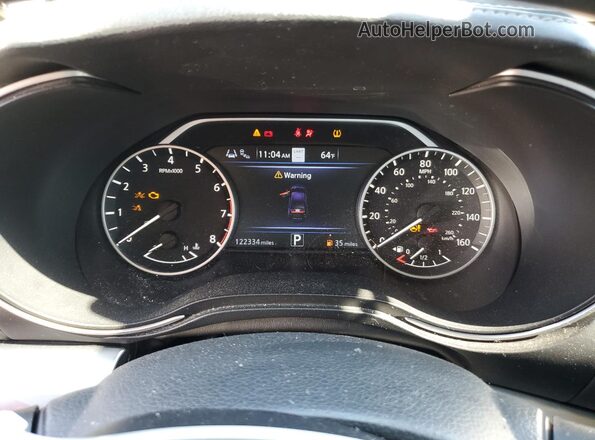 1N4AA6CV2LC363839 2020 NISSAN MAXIMA Silver Вид щитка приладів