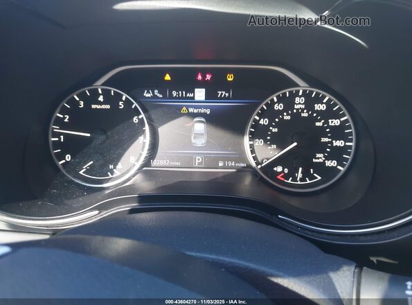 1N4AA6CV2LC370192 2020 NISSAN MAXIMA Silver Widok tylnych siedzeń