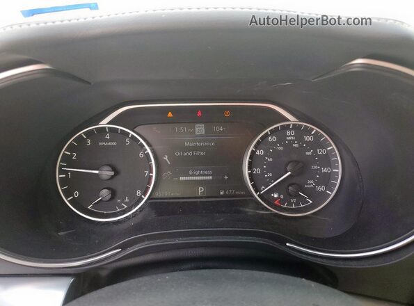 1N4AA6CV2MC504314 2021 NISSAN MAXIMA Black Vista del cuadro de instrumentos