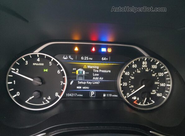 1N4AA6CV3LC362201 2020 NISSAN MAXIMA Gray Вид щитка приладів