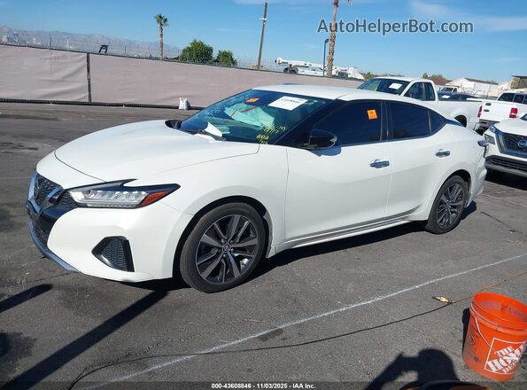 1N4AA6CV5LC372910 2020 NISSAN MAXIMA White Vista interior trasera