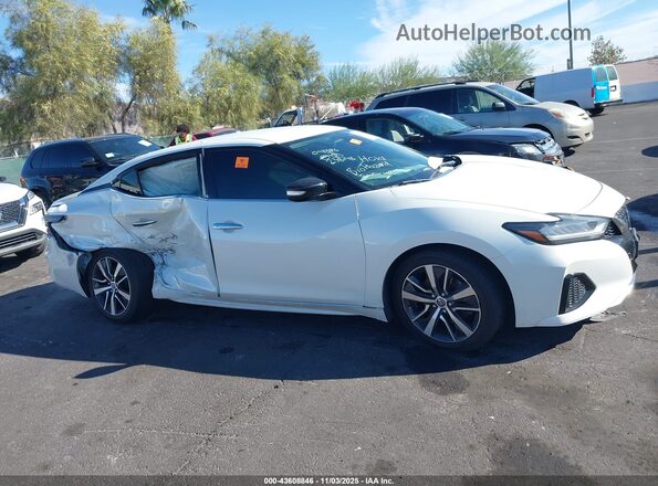 1N4AA6CV5LC372910 2020 NISSAN MAXIMA White Vista del cuadro de instrumentos
