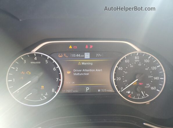 1N4AA6CV8LC368396 2020 NISSAN MAXIMA Gray Vista del cuadro de instrumentos
