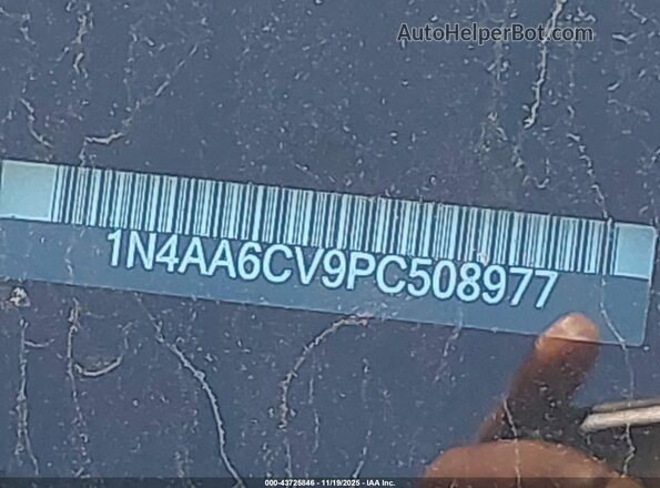 1N4AA6CV9PC508977 2023 NISSAN MAXIMA Black Engine compartment view