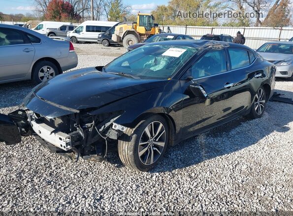 1N4AA6CVXMC505288 2021 NISSAN MAXIMA Black Առջևի ձախ երեք քառորդ տեսարան