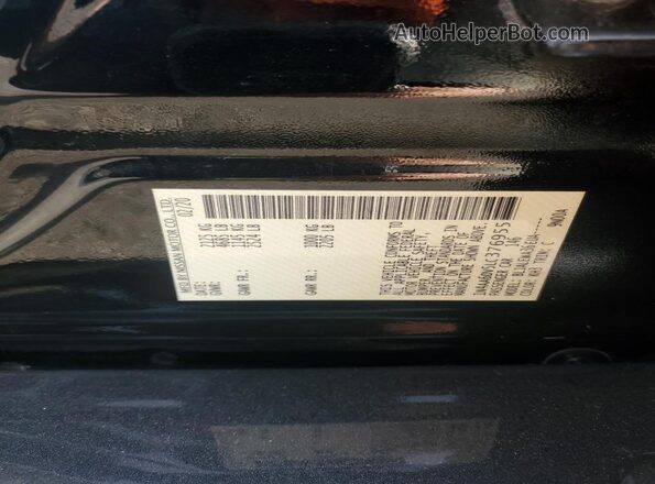 1N4AA6DV5LC376955 2020 NISSAN MAXIMA SL Black ძრავის განყოფილების ხედი