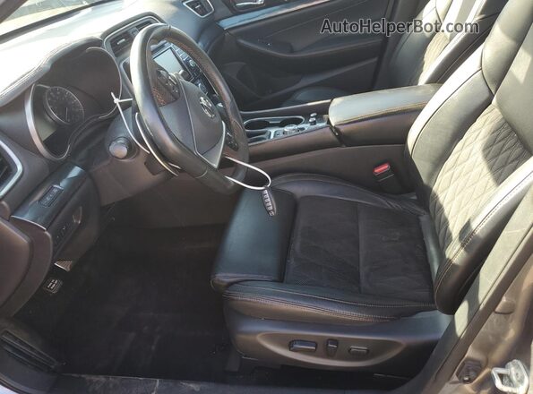 1N4AA6EV3NC508340 2022 NISSAN MAXIMA SR Gray Widok wnętrza z przodu