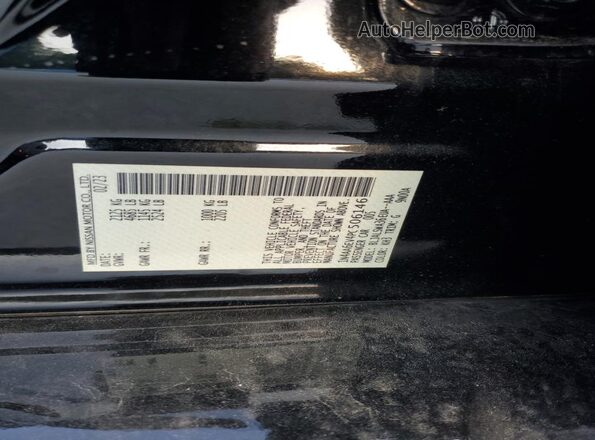 1N4AA6EV4PC506146 2023 NISSAN MAXIMA SR Black Vista del compartimento del motor