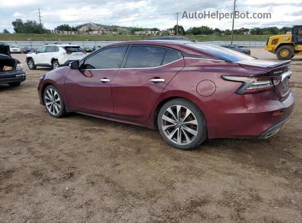 1N4AA6FV3MC501434 2021 NISSAN MAXIMA PLATINUM Maroon Trasero izquierdo
