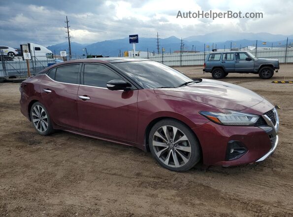 1N4AA6FV3MC501434 2021 NISSAN MAXIMA PLATINUM Maroon Delantero derecho