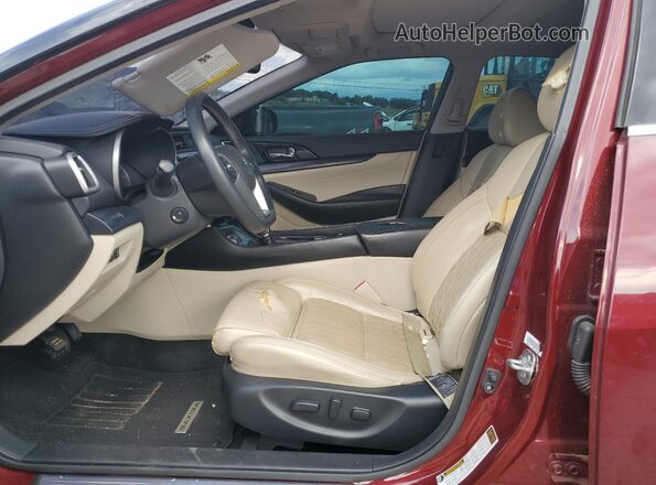 1N4AA6FV3MC501434 2021 NISSAN MAXIMA PLATINUM Maroon Vista interior delantera