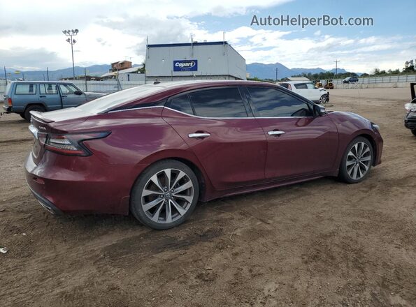 1N4AA6FV3MC501434 2021 NISSAN MAXIMA PLATINUM Maroon Trasero derecho