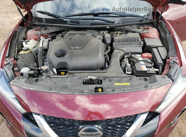 1N4AA6FV3MC501434 2021 NISSAN MAXIMA PLATINUM Maroon Vista interior trasera