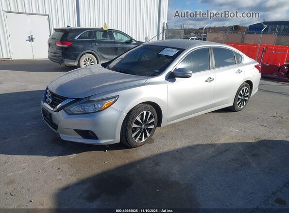 1N4AL3AP2JC245123 2018 NISSAN ALTIMA Silver წინა მარცხენა ხედი სამი მეოთხედიდან