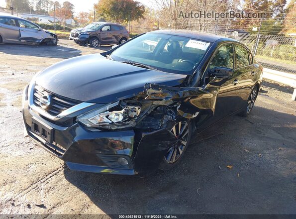 1N4AL3AP4JC111035 2018 NISSAN ALTIMA Black Առջևի ձախ երեք քառորդ տեսարան