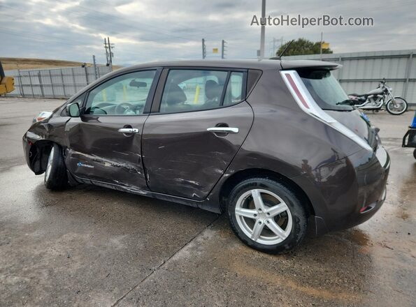 1N4AZ0CP7GC305271 2016 NISSAN LEAF Brown Rear left