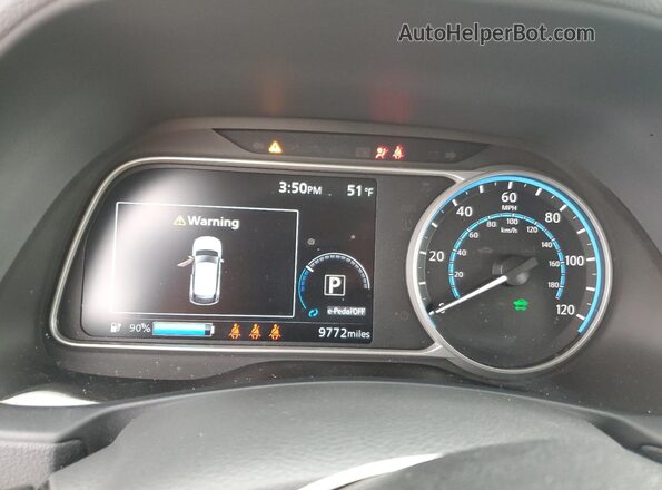 1N4AZ1BV2SC564037 2025 NISSAN LEAF Серый Вид щитка приборов